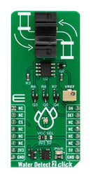 MIKROELEKTRONIKA MIKROE-5820 Add-On Board, Water Detect 2 Click, 3.3V/5V in, GPIO Interface