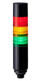 PATLITE LR6-302W4NK-RYG Signal Tower, 3 Tier, Amber/Green/Red, 4 Pin M12 Connector, 24VDC, IP65, Black, -20 to 50 &deg;C