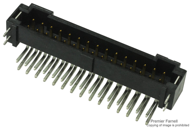 SAMTEC T2M-115-01-L-D-RA-WT Pin Header, High-Reliability, Board-to-Board, Wire-to-Board, 2 mm, 2 Rows, 30 Contacts
