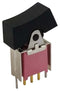 MULTICOMP PRO MP-R3-2B-B-SB5-G-14 Rocker Switch, Subminiature, IP67, On-On, SPDT, Non Illuminated, Through Hole, Black