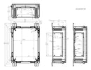 FIBOX NEO ABS 423215 G Plastic Enclosure, Hinged, Multipurpose, ABS, 420 mm, 320 mm, 150 mm, IK08, IP66, IP67