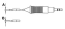 WELLER XHT E Soldering Iron Tip, Chisel, 7.6 mm GTIN UPC EAN: 4003019418527