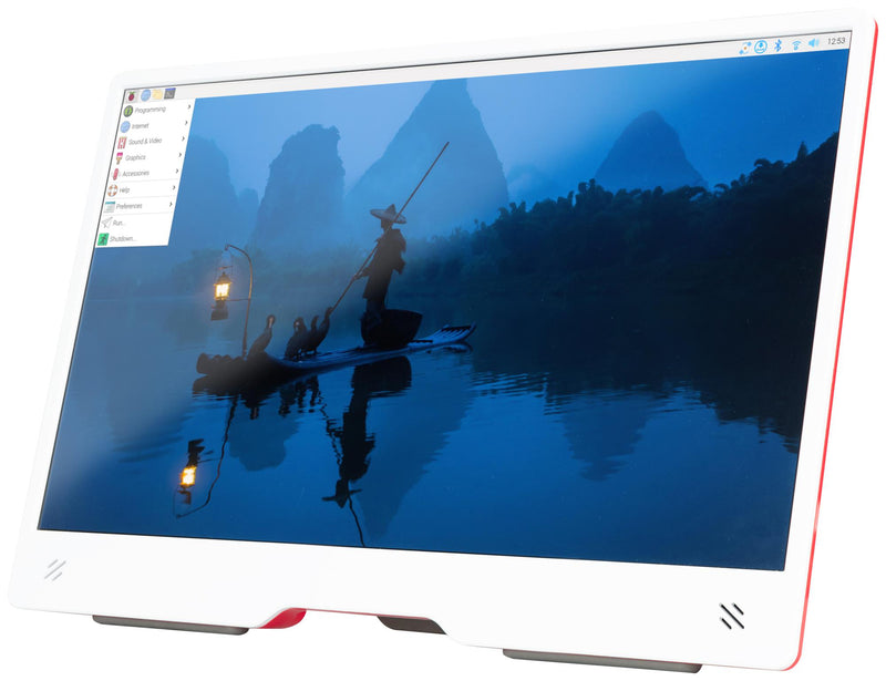 RASPBERRY-PI SC0940 Raspberry Pi Monitor, Raspberry Pi Computers, 15.6" Full HD 1080p IPS Display, Red-White