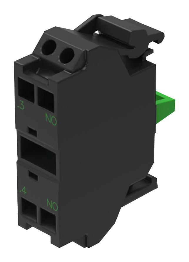 EAO 45-311.1Z40 Contact Block, Spring Clamp, 1 Pole, 10 A, Eao 45 Series Switches