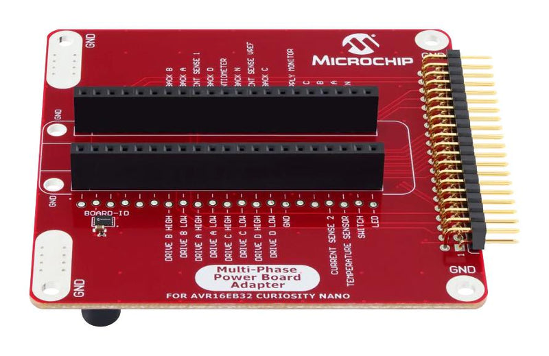 MICROCHIP EV88N31A Adapter Board, EV88N31A, AVR16EB32 Curiosity Nano Board and Multi-Phase Power Board