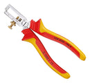 GEDORE 1552074 Stripping Pliers, VDE Insulating Sleeves, 0.8 to 6mm&sup2; Stripping Capacity, V-Shaped, 160mm Length