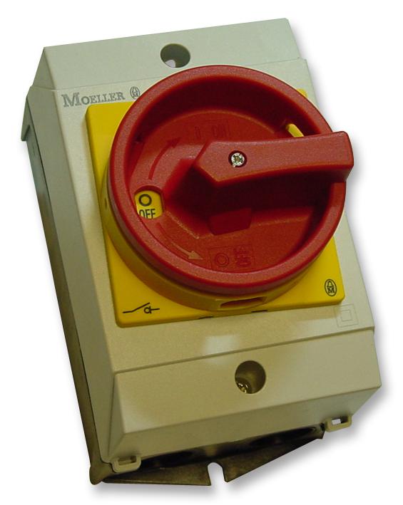 EATON MOELLER T0-2-1/I1/SVB Switch Disconnector, 3 Pole, 440 V, 20 A, IP65, Screw, Surface Mount