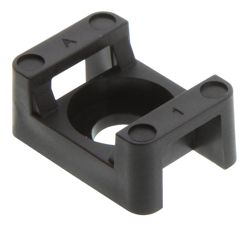 MULTICOMP PRO MP001697 CABLE TIE MOUNT, NYLON 6.6, 6.858MM, BLK
