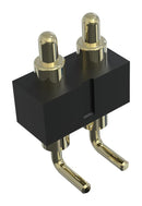 MULTICOMP PRO MP015222 Spring Loaded Connector, Pogo Pin Header, 2.54 mm, 1 Row, 2 Contacts