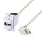 L-COM U2A00007-12I USB Cable, Bulkhead Adapter, Type A Receptacle to 90&deg; Type A Plug, 304.8 mm, 12 ", USB 2.0