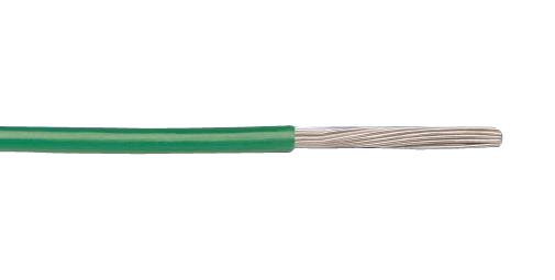 ALPHA WIRE 6711 GR001 Wire, Stranded, Hook Up, EcoWire&reg;, UL11028, MPPE, Green, 26 AWG, 0.13 mm&sup2;, 1000 ft