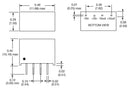 XP POWER IL0503S Isolated Through Hole DC/DC Converter, ITE, SIP, 1:1, 2 W, 1 Output, 3.3 V