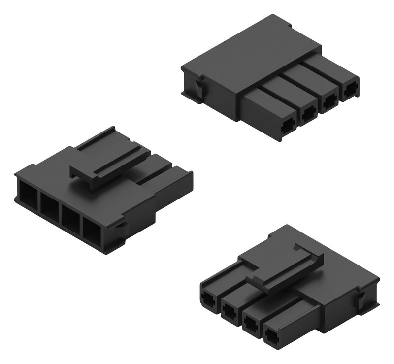 WURTH ELEKTRONIK 657005150201 Connector Housing, PA6.6, Black, Single Row, WR MPC5 Series, Receptacle, 5 Ways, 5.7 mm