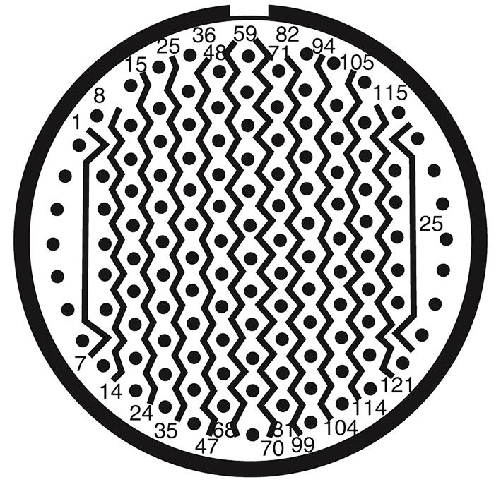 AMPHENOL LTD D38999/26WJ35SC-LC Circular Connector, MIL-DTL-38999 Series III, DS38999/26 Series, Straight Plug, 128 Contacts