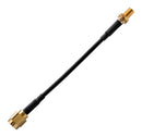 TAOGLAS CAB.0102 RF / Coaxial Cable Assembly, SMA Bulkhead Jack to SMA Plug, RG174, 50 ohm, 3.9 ", 100 mm, Black