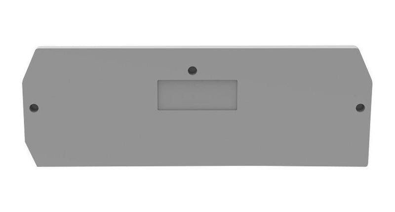 MULTICOMP PRO MP012910 Accessory, Grey, 2.5mm Width DIN Rail Terminal Blocks, End Cover, MP WS SPRING CAGE Series