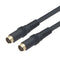 L-COM CCD234MM-3 Audio / Video Cable Assembly, Mini-DIN Plug, 4 Way, Mini-DIN Plug, 4 Way, 3 ft, 914.4 mm, Black