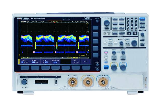 GW INSTEK GDS-3652A Digital Oscilloscope, GDS-3000A Series, 2 Channel, 650 MHz, 5 GSPS, 200 Mpts, 535 ps