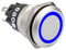 EAO 82-5551.0123 LED Panel Mount Indicator, Blue, 12 V, 19 mm, 14 mA, IP65, IP67