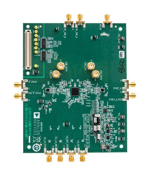 ANALOG DEVICES ADRF6650-EVALZ Evaluation Board, ADRF6650, 450MHz to 2.7GHz, Downconverter w/DVGA and PLL/VCO