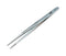 CK TOOLS T2309 Tweezer, Universal, Precision, Straight/Blunt Tip, 140mm OAL, 2mm Tip, Polished Nickel, Carbon Steel