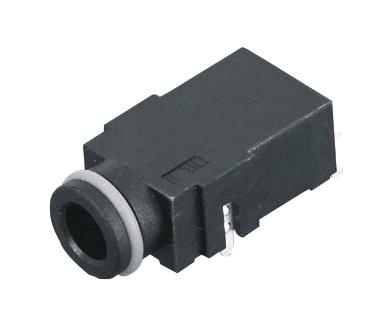 MULTICOMP PRO MP014718 Phone Audio Connector, Waterproof, 4 Contacts, Jack, 3.5 mm, Through Hole Mount Right Angle