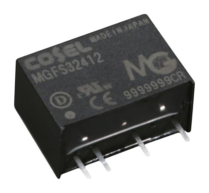 COSEL MGFS34805 Isolated Through Hole DC/DC Converter, ITE, SIP, 4:1, 3 W, 1 Output, 5 V