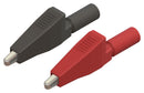 CAL TEST ELECTRONICS CT3760 Alligator Clip, 10A, 7.9 mm Jaws Open, Black, Red
