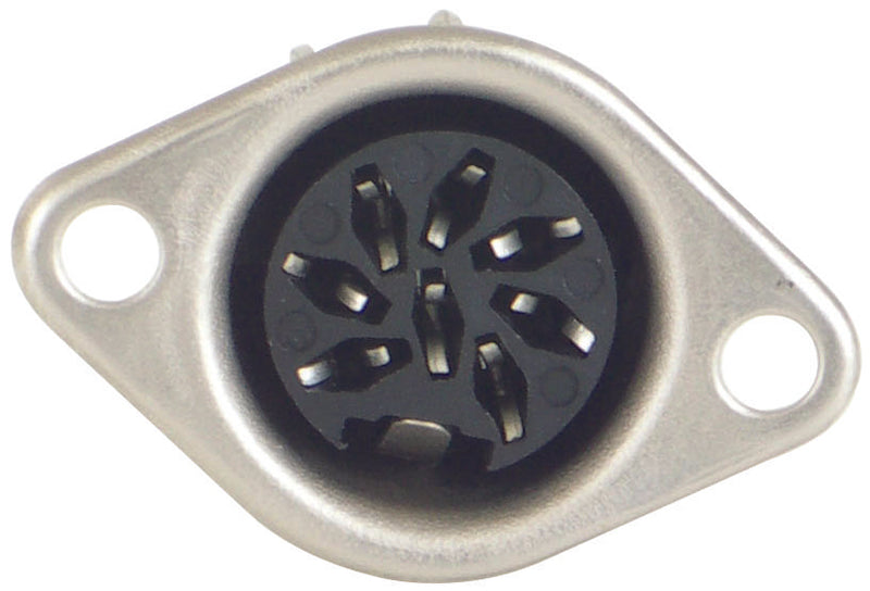 SWITCHCRAFT/CONXALL 62GB8FX CONNECTOR, DIN, JACK, 8 POSITION