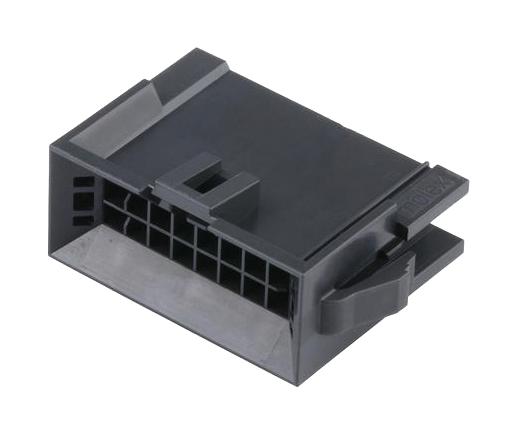 MOLEX 224556-1214 Connector Housing, 2Row, Black, Nano-Fit BMI 224556 Series, Plug, 14 Ways, 2.5 mm