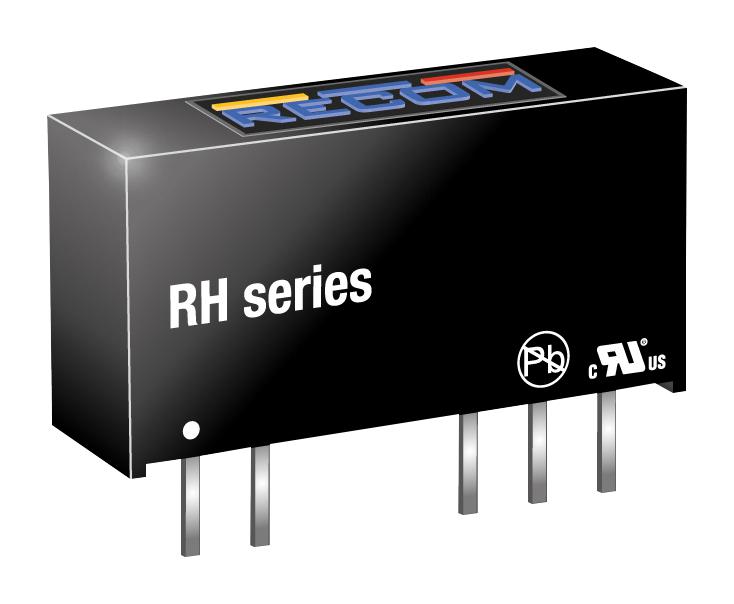 RECOM POWER RH-2415D Isolated Through Hole DC/DC Converter, Medical, SIP, 1:1, 1 W, 2 Output, 15 V