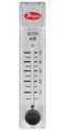 DWYER RMA-3-SSV Air Flowmeter, SS Valve, 0.2 to 2 SCFH, 100 psi, 4 % Accuracy, 1/8" FNPT, RATE-MASTER RMA Series