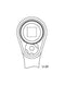 GEDORE 1436686 Reversible Ratchet, Chrome Vanadium Steel, 1/2" Drive, 275 mm Length