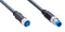 SICK YF8U14-C60UA3M8U14 Sensor Cable, A Coded, Black, M8 Receptacle, M8 Plug, 4 Positions, 600 mm, 23.62 "