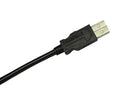 AMPHENOL SOCAPEX USB2AA200PUHFFR USB Cable, Type A Plug to Type A Plug, 2 m, 6.6 ft, USB 2.0, Black