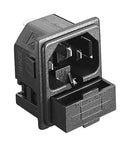 Bulgin Limited PF0011/20/63 PF0011/20/63 Un-Filtered IEC Power Entry Module 3 Pole Fused C14 General Purpose 10 A 250 VAC