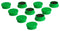 ECLIPSE MAGNETICS RM765/G Marker Magnet, Ferrite, 20 mm Diameter x 7mm Height, Green