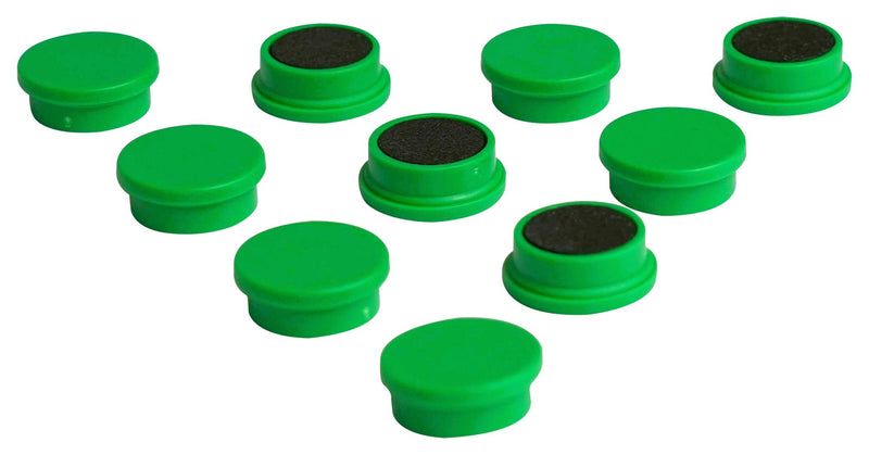 ECLIPSE MAGNETICS RM765/G Marker Magnet, Ferrite, 20 mm Diameter x 7mm Height, Green
