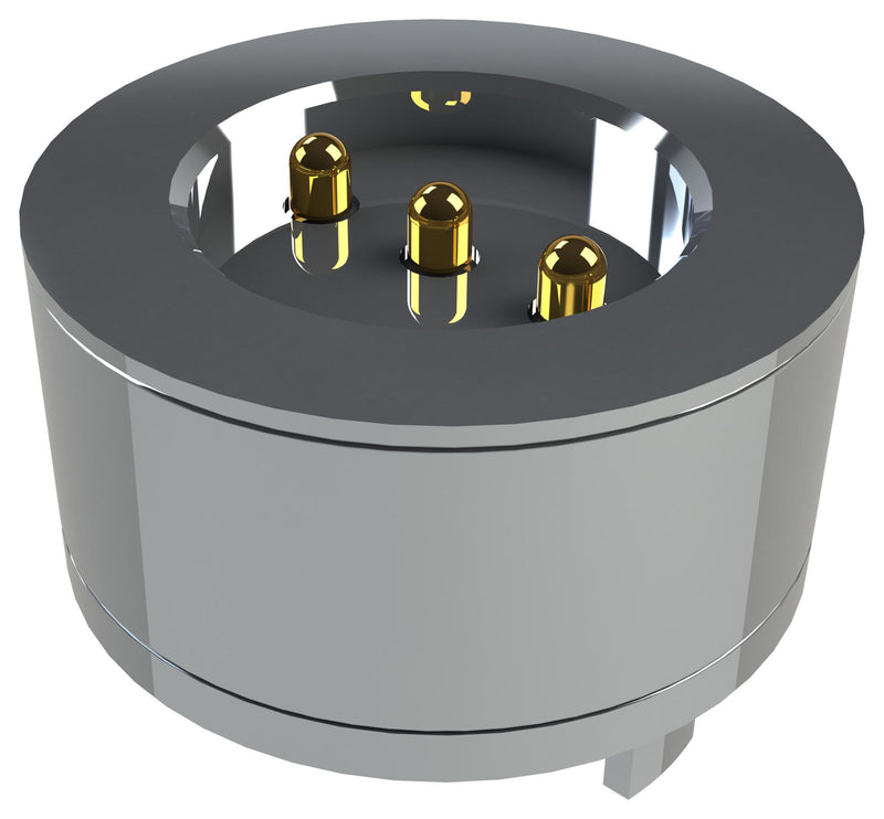 EDAC 685B03222001D1E Magnetic Connector, 3 Contacts, Plug, Straight, 2 mm, 2 A, Black