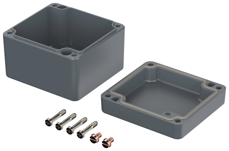 BOPLA 01105000 Metal Enclosure, IP66, Euromas, Small, Aluminium, 57 mm, 80 mm, 75 mm, IP66