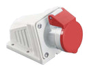 Multicomp PRO MP011063 MP011063 Pin &amp; Sleeve Connector 32 A 400 V Panel Mount Socket 3P+E Red White