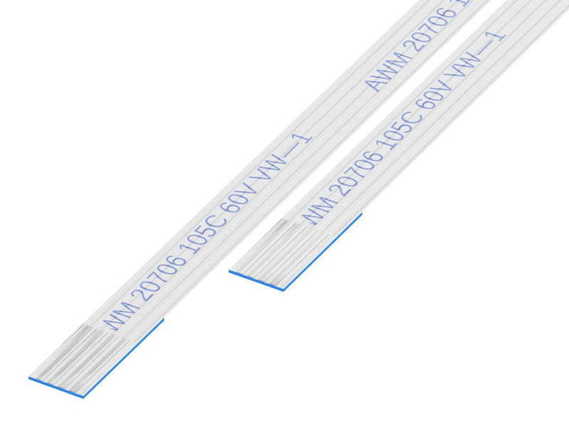 GCT (GLOBAL CONNECTOR TECHNOLOGY) 05-04-A-0050-A-4-06-4-T FFC / FPC Cable, 4 Core, 0.5 mm, Same Sided Contacts, 1.97 ", 50 mm, White