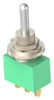 TE CONNECTIVITY 1-1437558-4 Toggle Switch, On-(On), SPDT, Non Illuminated, MT Green Series, Panel Mount, 6 A