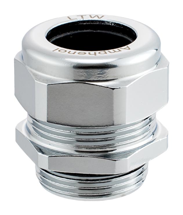 AMPHENOL LTW ESG-25M002 Cable Gland, M25 x 1.5, 14 mm, 17.5 mm, Metal, IP68