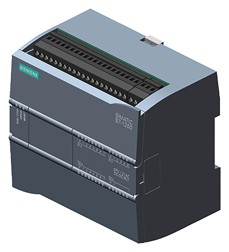 SIEMENS 6ES7 214-1HG40-0XB0 PLC CPU, S7-1200 Series, 14 Digital Input, 2 Analogue Input, 10 Digital Output