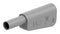 Staubli 66.2024-28 66.2024-28 Banana Test Connector Plug Cable Mount 32 A 1 kV Nickel Plated Contacts Grey
