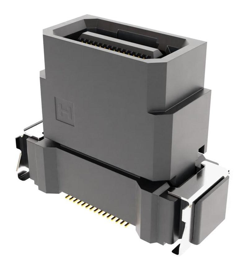 HARWIN F10-20003045R Mezzanine Connector, Plug, 0.5 mm, 2 Rows, 30 Contacts, Surface Mount Straight, Copper Alloy