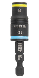 KLEIN TOOLS 32931M Impact Rated Flip Socket Set, 2-in-1, 1/4" Drive, 8mm & 10mm, Steel Alloy