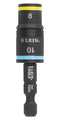 KLEIN TOOLS 32931M Impact Rated Flip Socket Set, 2-in-1, 1/4" Drive, 8mm & 10mm, Steel Alloy