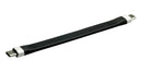 ROLINE 11.02.9054 USB Cable, Type C Plug to Type C Plug, 110 mm, 4.3 ", USB 3.2, Black, E-Marked Cable